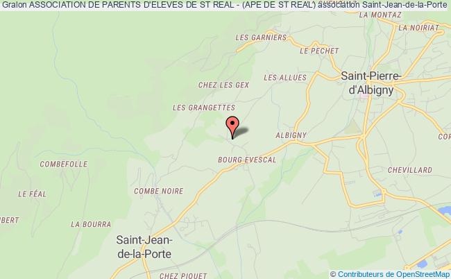 plan association Association De Parents D'eleves De St Real - (ape De St Real) Saint-Jean-de-la-Porte