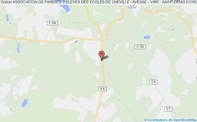 plan association Association De Parents D'eleves Des Ecoles De Cheville - Avesse - Vire - Saint-denis D'orques Saint-Denis-d'Orques