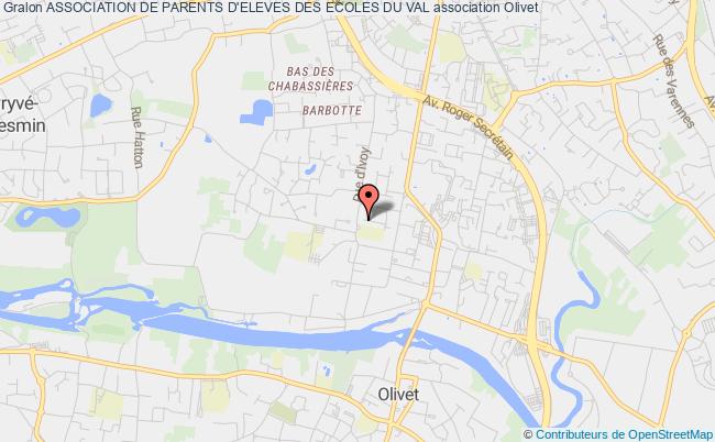 plan association Association De Parents D'eleves Des Ecoles Du Val Olivet