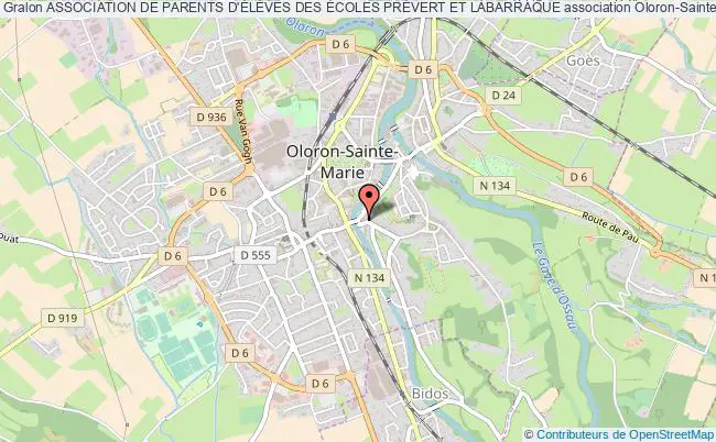 plan association Association De Parents D'ÉlÈves Des Écoles PrÉvert Et Labarraque Oloron-Sainte-Marie