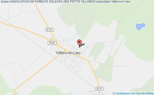 plan association Association De Parents D'eleves Des Petits Villarais Villiers-en-Lieu