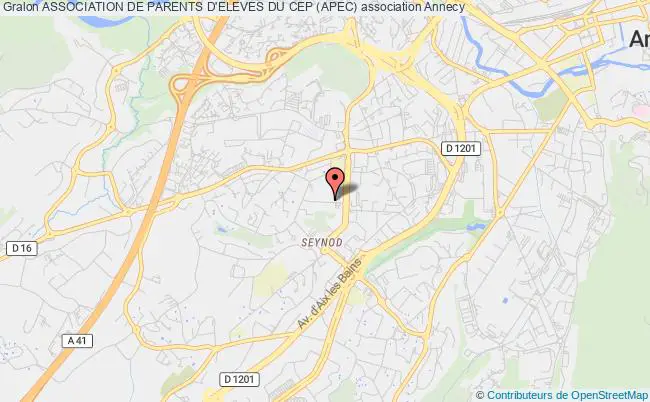 plan association Association De Parents D'eleves Du Cep (apec) Annecy