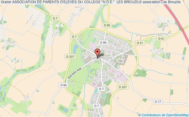 plan association Association De Parents D'eleves Du College "n.d.e."  Les Brouzils Les   Brouzils