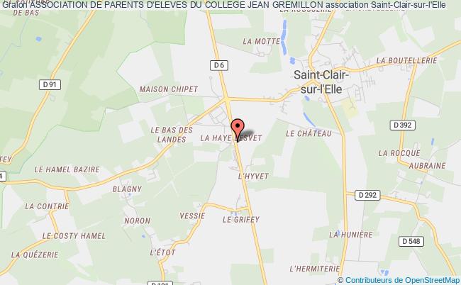 plan association Association De Parents D'eleves Du College Jean Gremillon Saint-Clair-sur-l'Elle