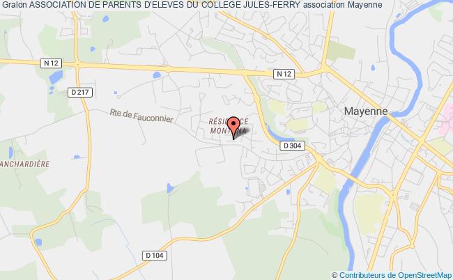 plan association Association De Parents D'eleves Du College Jules-ferry Mayenne
