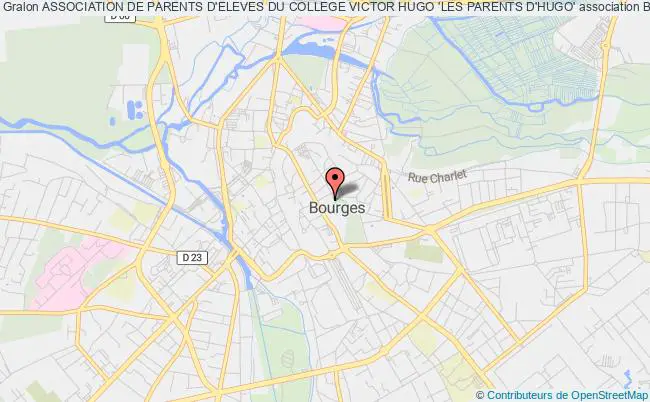 plan association Association De Parents D'eleves Du College Victor Hugo 'les Parents D'hugo' Bourges