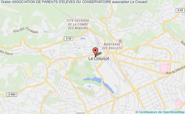 plan association Association De Parents D'ÉlÈves Du Conservatoire Le    Creusot