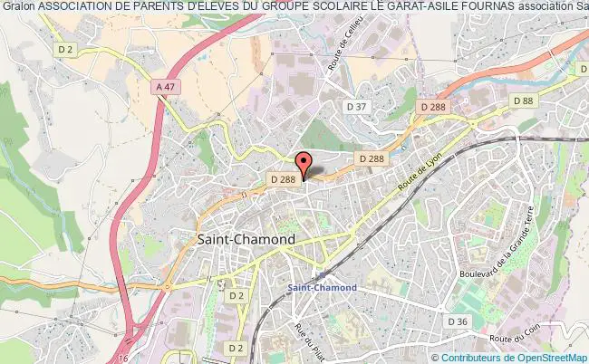 plan association Association De Parents D'eleves Du Groupe Scolaire Le Garat-asile Fournas Saint-Chamond