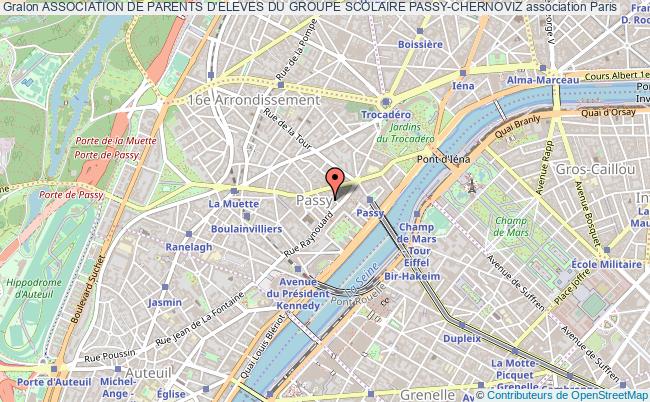 plan association Association De Parents D'eleves Du Groupe Scolaire Passy-chernoviz Paris