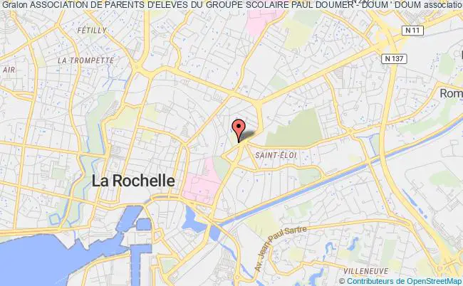 plan association Association De Parents D'eleves Du Groupe Scolaire Paul Doumer - Doum ' Doum La    Rochelle