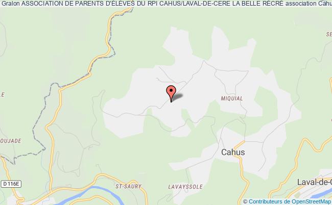 ASSOCIATION DE PARENTS D'ÉLÈVES DU RPI CAHUS/LAVAL-DE-CERE LA BELLE RÉCRÉ