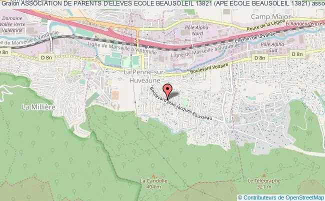 plan association Association De Parents D'eleves Ecole Beausoleil 13821 (ape Ecole Beausoleil 13821) Penne-sur-Huveaune