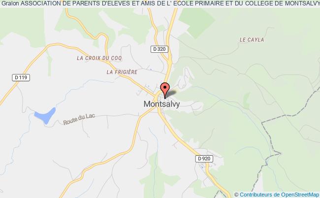 plan association Association De Parents D'eleves Et Amis De L' Ecole Primaire Et Du College De Montsalvy Montsalvy