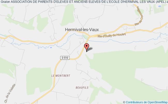 plan association Association De Parents D'eleves Et Anciens Eleves De L'ecole D'hermival Les Vaux (apel) Hermival-les-Vaux