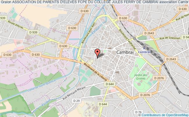 plan association Association De Parents D'eleves Fcpe Du College Jules Ferry De Cambrai Cambrai