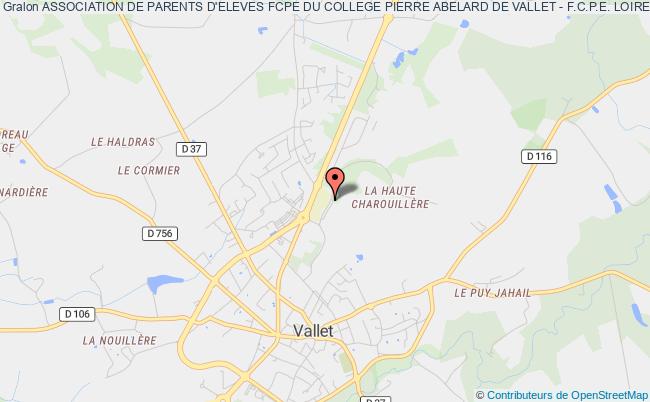 plan association Association De Parents D'eleves Fcpe Du College Pierre Abelard De Vallet - F.c.p.e. Loire-atlantique Vallet