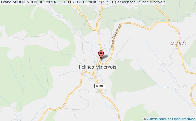 plan association Association De Parents D'eleves Felinoise (a.p.e.f.) Félines-Minervois