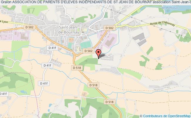 plan association Association De Parents D'eleves Independants De St Jean De Bournay Saint-Jean-de-Bournay