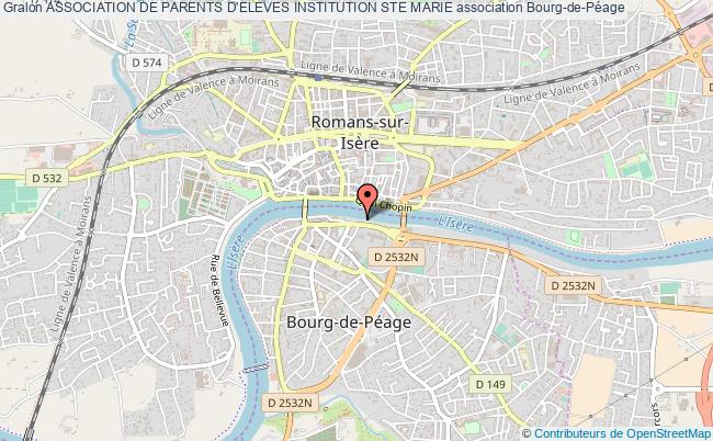 plan association Association De Parents D'eleves Institution Ste Marie Bourg-de-Péage