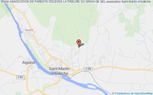 plan association Association De Parents D'ÉlÈves La Tirelire Du Grain De Sel Saint-Martin-d'Ardèche