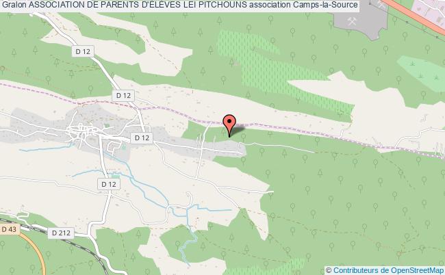 plan association Association De Parents D'ÉlÈves Lei Pitchouns Camps-La-Source