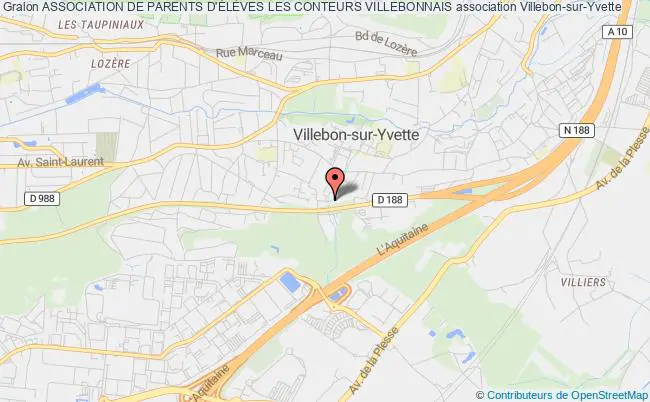 plan association Association De Parents D'ÉlÈves Les Conteurs Villebonnais Villebon-sur-Yvette