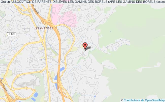 plan association Association De Parents D'eleves Les Gamins Des Borels (ape Les Gamins Des Borels) Marseille 15