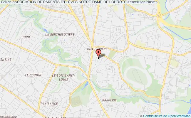 plan association Association De Parents D'eleves Notre Dame De Lourdes Nantes