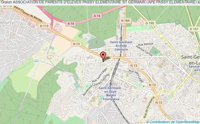 plan association Association De Parents D'eleves Passy Elementaire St Germain (ape Passy Elementaire) Saint-Germain-en-Laye
