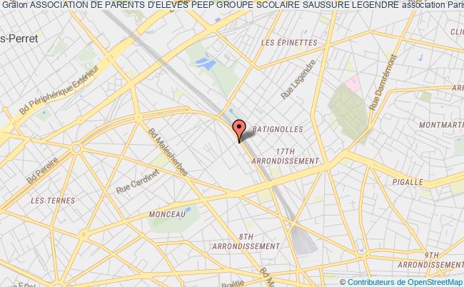 plan association Association De Parents D'eleves Peep Groupe Scolaire Saussure Legendre Paris