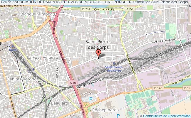 plan association Association De Parents D'eleves Republique - Line Porcher Saint-Pierre-des-Corps