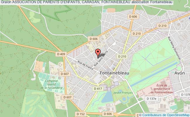 plan association Association De Parents D'enfants, Caragan, Fontainebleau Fontainebleau