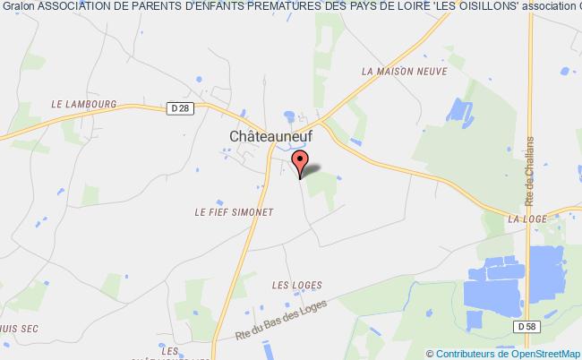 plan association Association De Parents D'enfants Prematures Des Pays De Loire 'les Oisillons' Châteauneuf