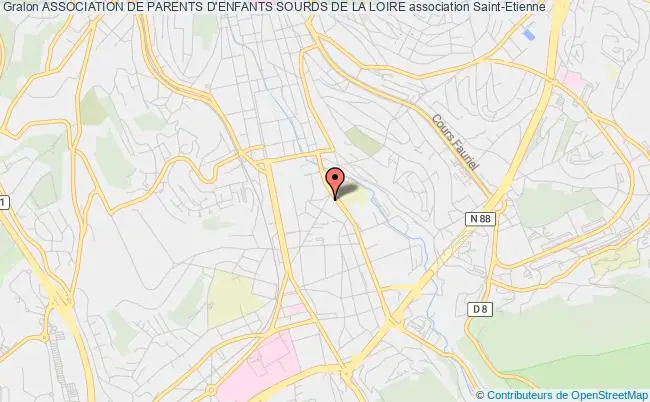 plan association Association De Parents D'enfants Sourds De La Loire Saint-Étienne