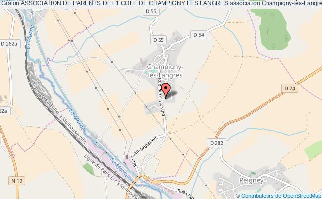 plan association Association De Parents De L'ecole De Champigny Les Langres Champigny-lès-Langres