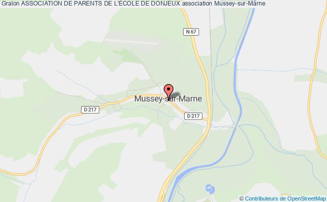 plan association Association De Parents De L'École De Donjeux Mussey-sur-Marne