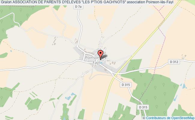 plan association Association De Parents D?ÉlÈves "les P'tios Gach'nots" Poinson-lès-Fayl