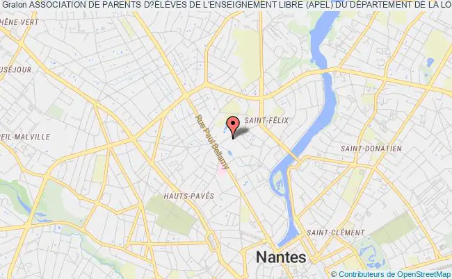 plan association Association De Parents D?ÉlÈves De L'enseignement Libre (apel) Du DÉpartement De La Loire-atlantique Nantes