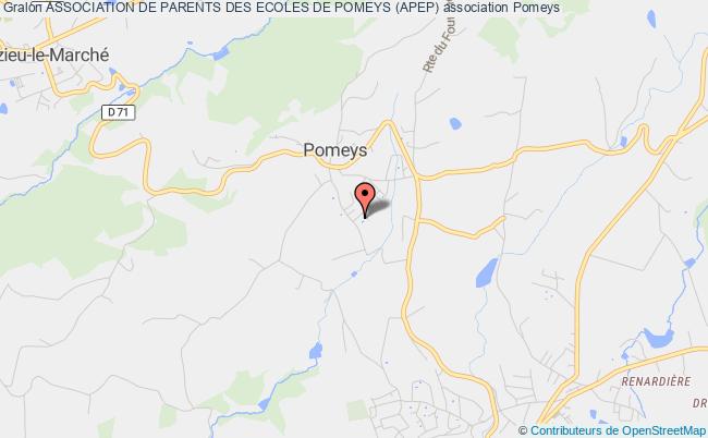 plan association Association De Parents Des Ecoles De Pomeys (apep) Pomeys