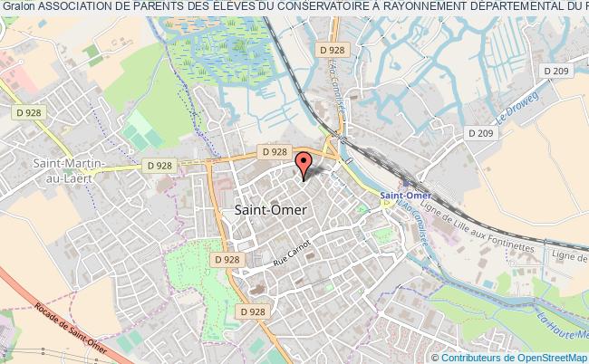 plan association Association De Parents Des ÉlÈves Du Conservatoire À Rayonnement DÉpartemental Du Pays De Saint-omer Capso (ape Crd Capso) Saint-Omer