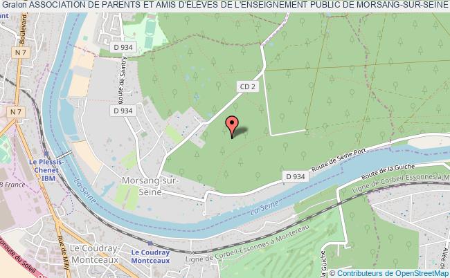 plan association Association De Parents Et Amis D'ÉlÈves De L'enseignement Public De Morsang-sur-seine Morsang-sur-Seine