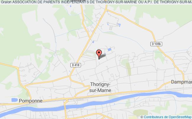 plan association Association De Parents Independants De Thorigny-sur-marne Ou A.p.i. De Thorigny-sur-marne Thorigny-sur-Marne