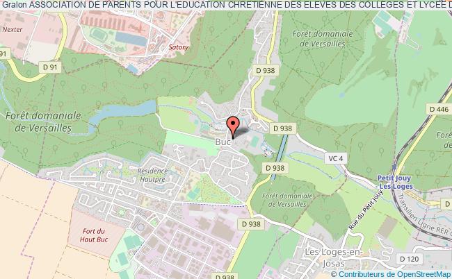 ASSOCIATION DE PARENTS POUR L'EDUCATION CHRETIENNE DES ELEVES DES COLLEGES ET LYCEE DE BUC DITE AUMONERIE DES CES ET LYCEE DE BUC