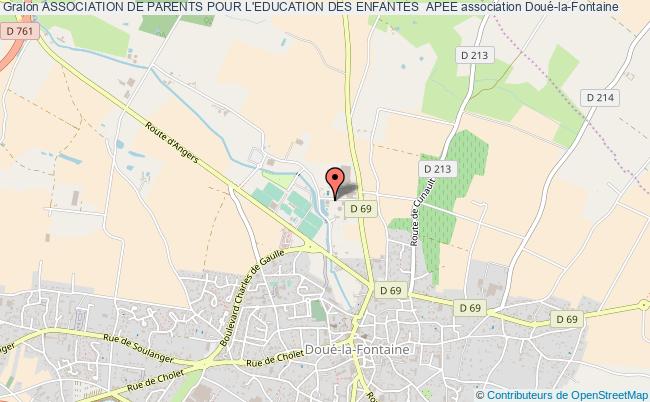 plan association Association De Parents Pour L'education Des Enfantes  Apee Doué-en-Anjou