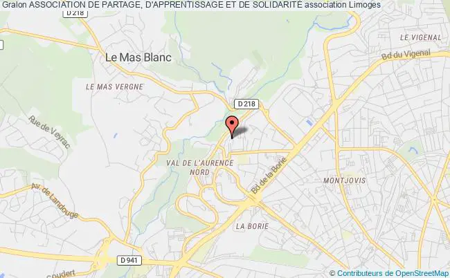 plan association Association De Partage, D'apprentissage Et De SolidaritÉ Limoges