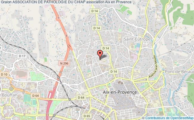 plan association Association De Pathologie Du Chiap Aix-en-Provence  Cedex 01