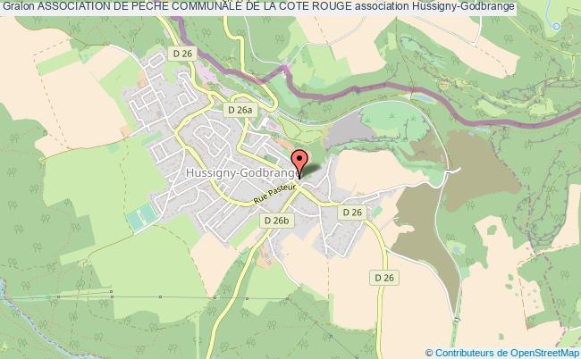 plan association Association De Peche Communale De La Cote Rouge Hussigny-Godbrange