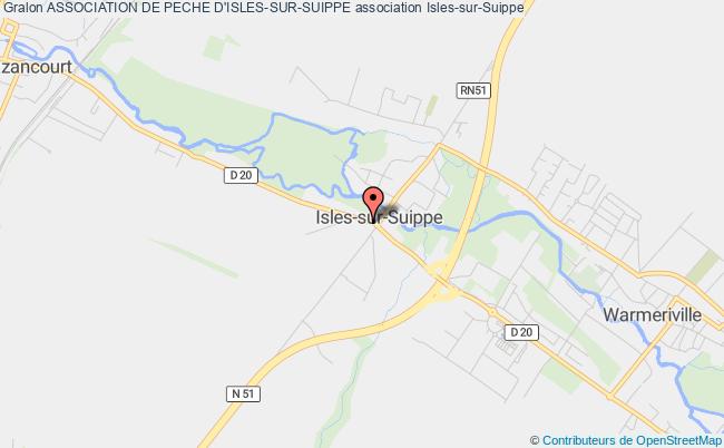 plan association Association De Peche D'isles-sur-suippe Isles-sur-Suippe