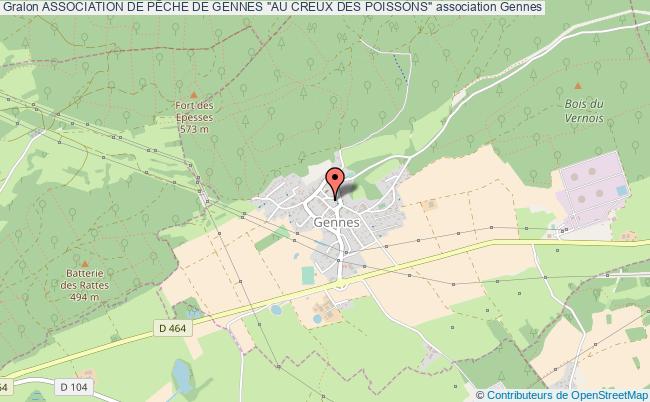 plan association Association De PÊche De Gennes "au Creux Des Poissons" Gennes