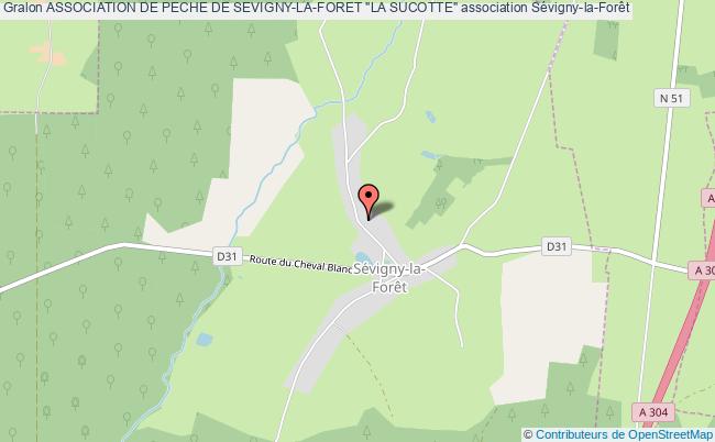 plan association Association De Peche De Sevigny-la-foret "la Sucotte" Sévigny-la-Forêt